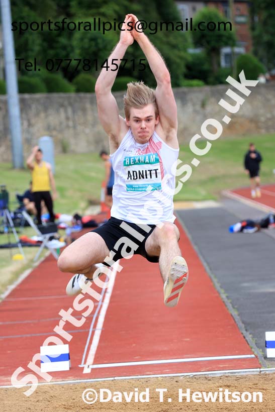 Decathlon Long Jump, 2024 EAP International Combined events, Hewcham, Northumberland.  Photo: David T. Hewitson/Sports for All Pics